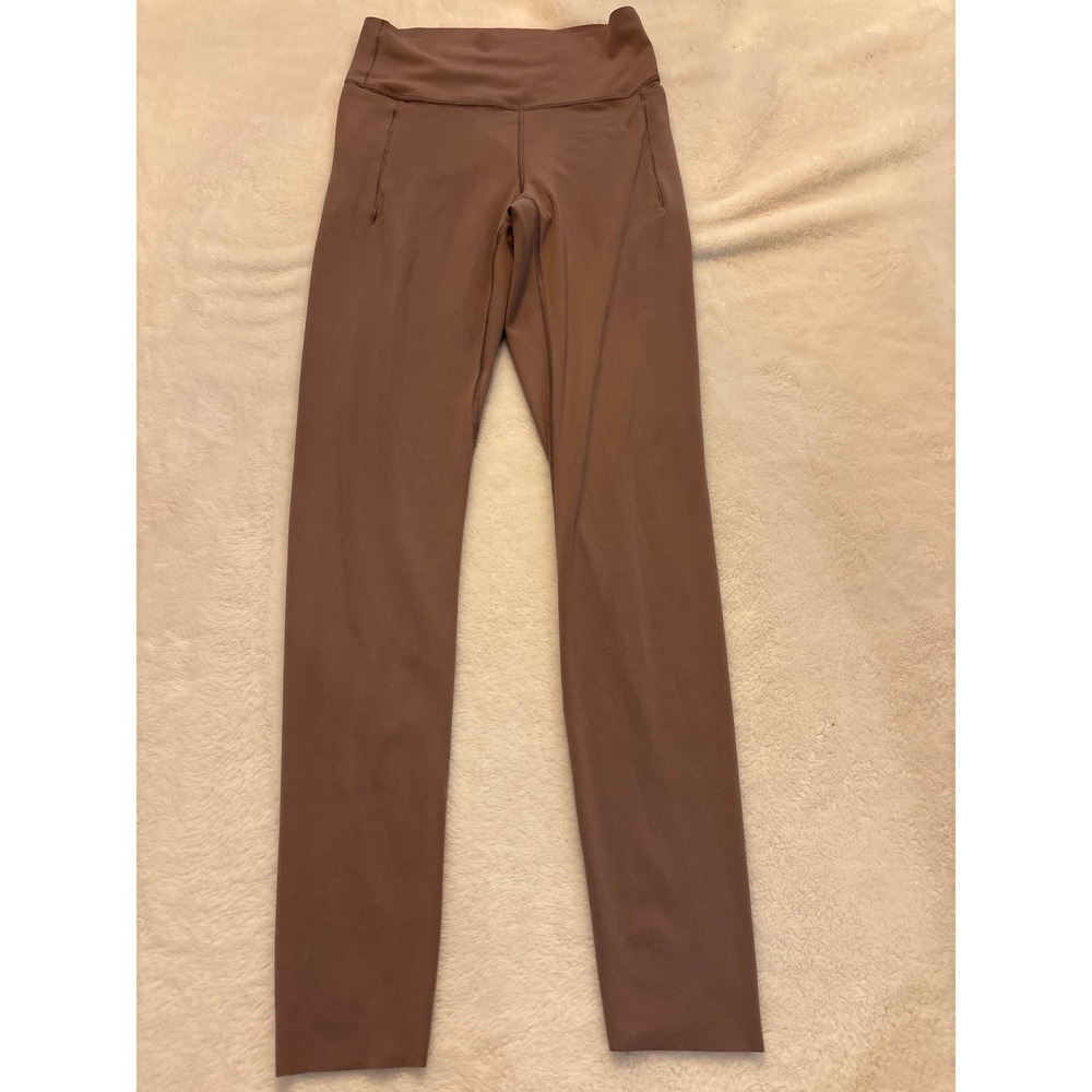 Victoria's Secret PINK High Waisted Leggings Mauve Brown Pockets Medium